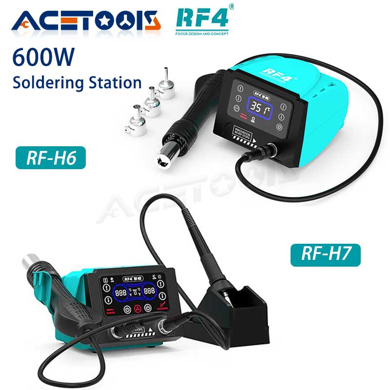 Soldering Iron Temperature Probe - はんだ付けステーション,デュアルステーション,RF-H7, RF-H6, 600W,熱風銃の分解,携帯電話,BGAマザーボードの修理
