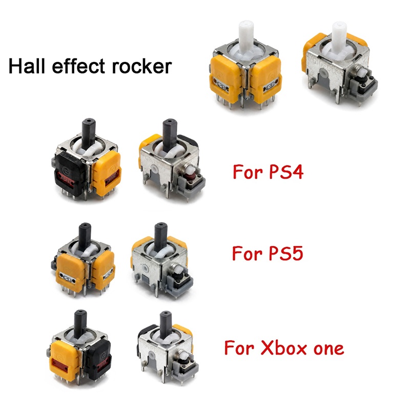 Joystick Module - 2-10個入り ホール効果ジョイスティックポテンショメータモジュール PS5/PS4/Xbox One/Switch Proゲームパッド用 アナログサムスティック修理パーツキットセット
