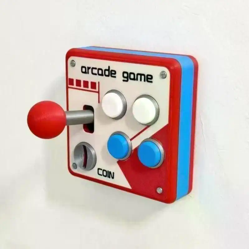 Joystick Module - /GJ/レトロゲームコンソールジョイスティックスイッチクリエイティブ3Dデコレーションアーケードパネルソケットコントロールデコレーションギフトおもちゃ
