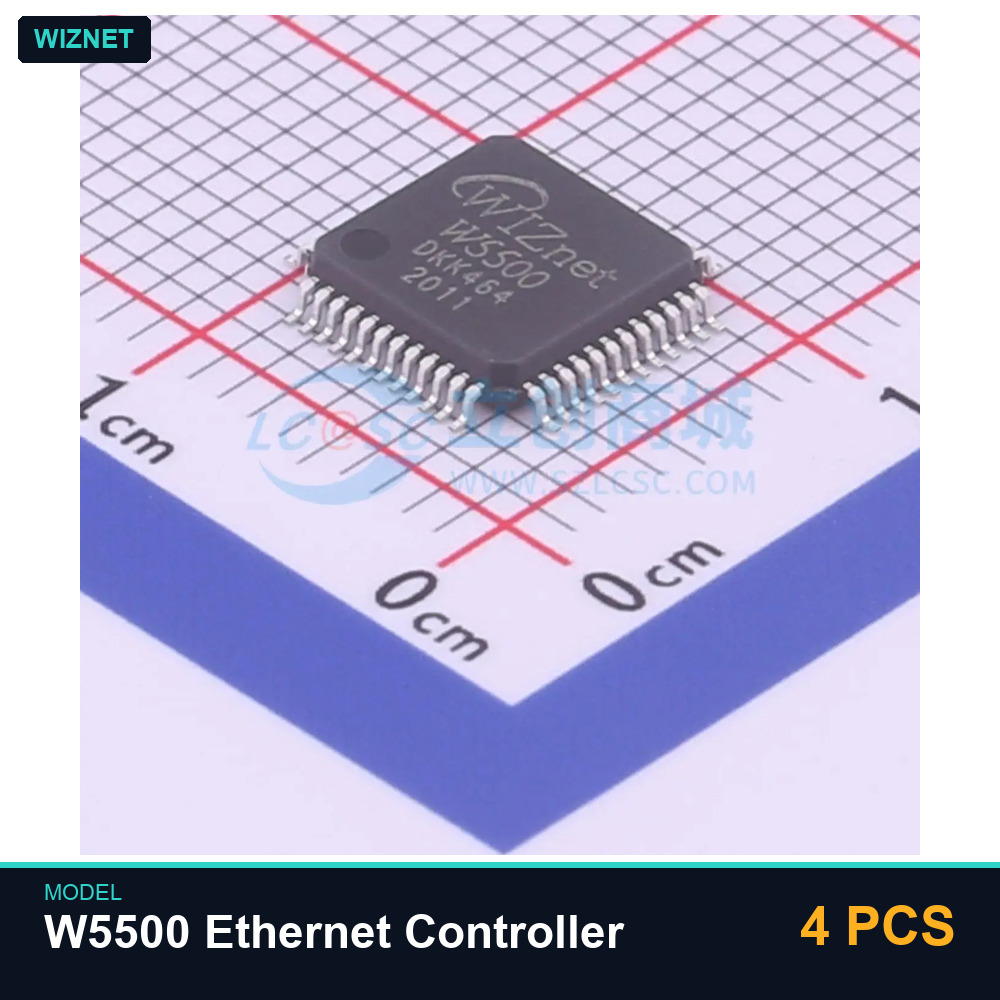 Ethernet W5500 - WIZNET W5500 イーサネットコントローラー 4個