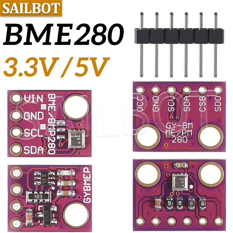 Bme280 - BME280 5V 3.3V デジタルセンサー温度湿度気圧センサーモジュール BME280-5V -3.3V