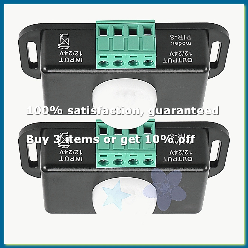 Pir Motion Sensor - ● モーションセンサー付きスイッチ、12V/24V PIRセンサー搭載LEDスイッチコントローラー、フレキシブルLEDストリップライト用、2個入り。