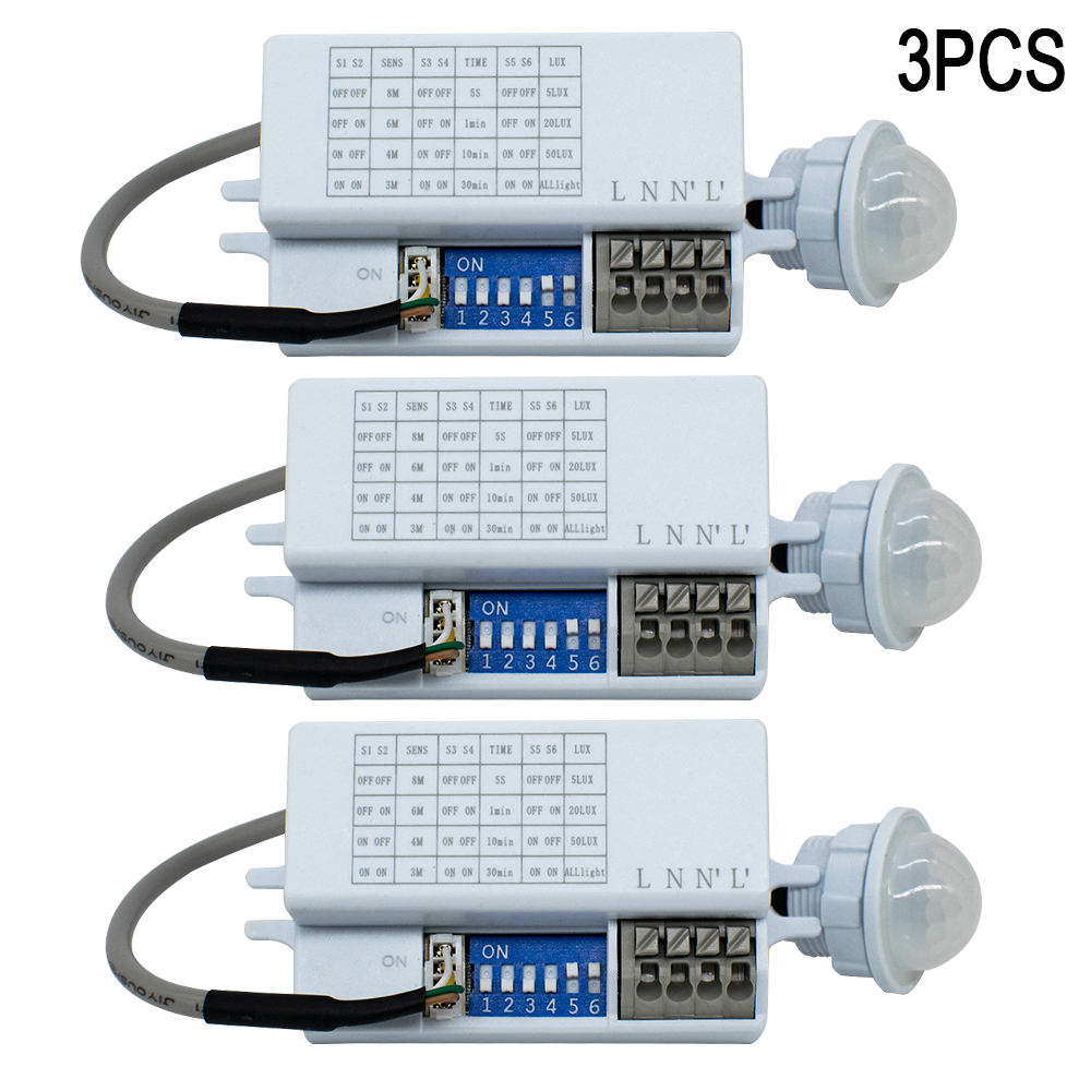 Pir Motion Sensor - モーションセンサーライトスイッチ 220V 110V Pir 存在センサー照明用時間遅延調整移動検出器ランプ自動