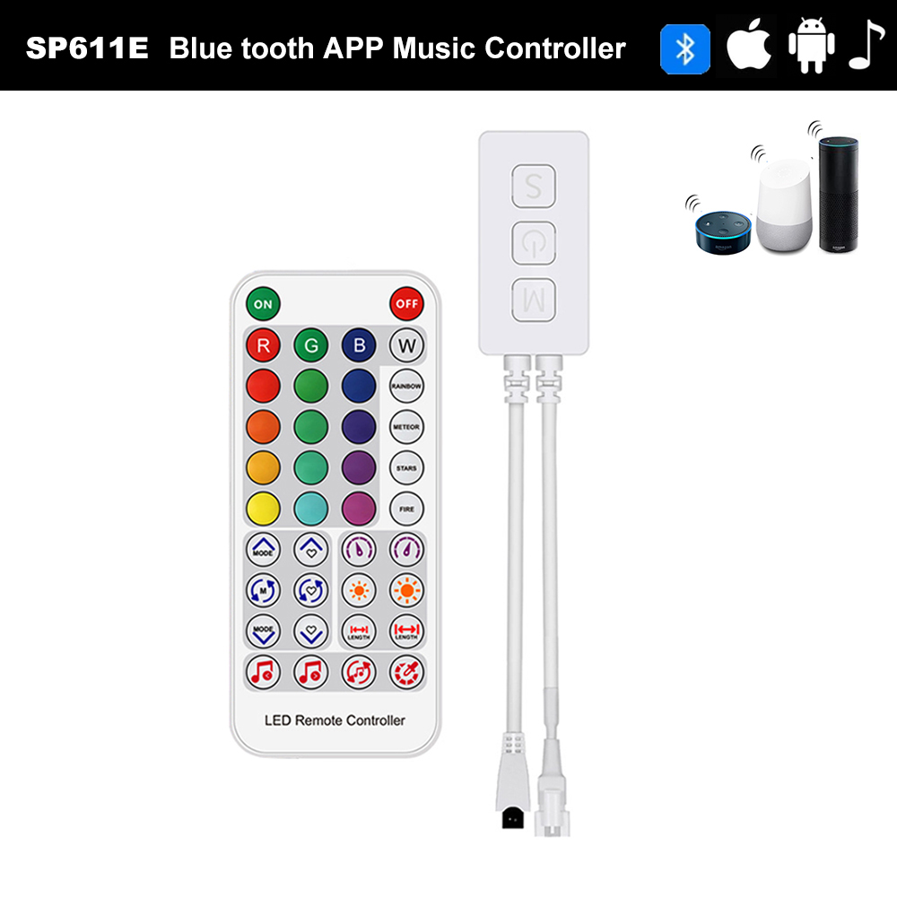 DC5-24V SP611E Bluetooth アプリ内蔵 - Ws2812B のレビューと価格