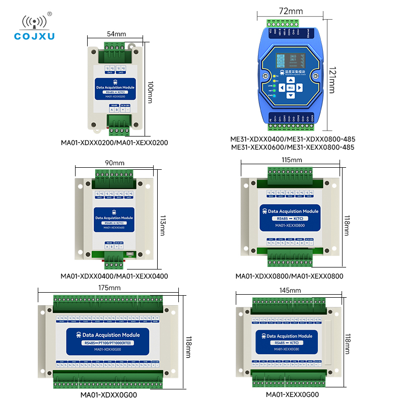 RS485温度取得モジュール、マルチチャンネル、PT100、 - Thermocouple Module K Type のレビューと価格