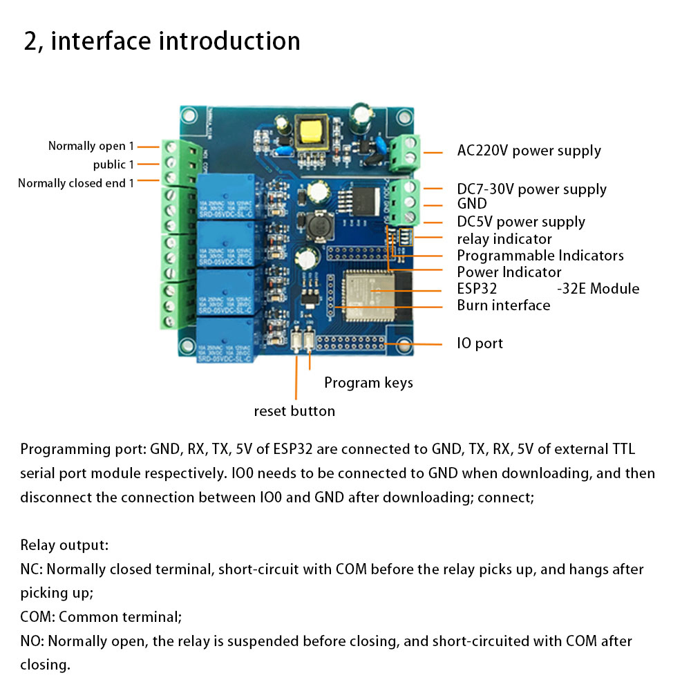 ESP32リレー開発ボード AC/DC電源 WiFi Blu - Relay Module 4 Channel のレビューと価格