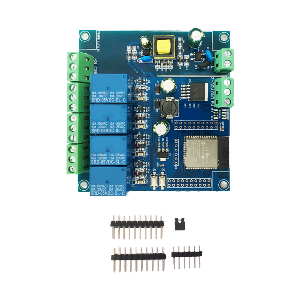 ESP32リレー開発ボード AC/DC電源 WiFi Blu - Relay Module 4 Channel のレビューと価格