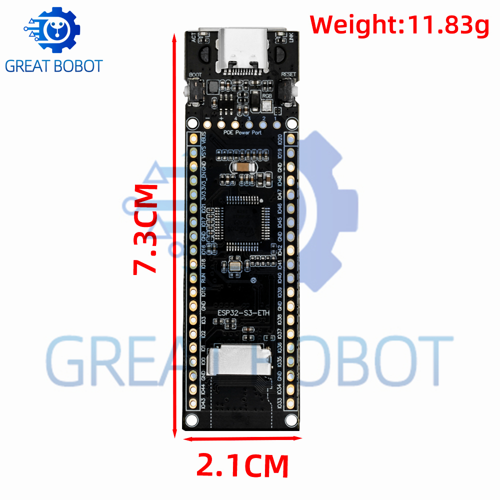 10/100Mbpsイーサネット開発ボード ESP32-S3 - Ethernet W5500 のレビューと価格