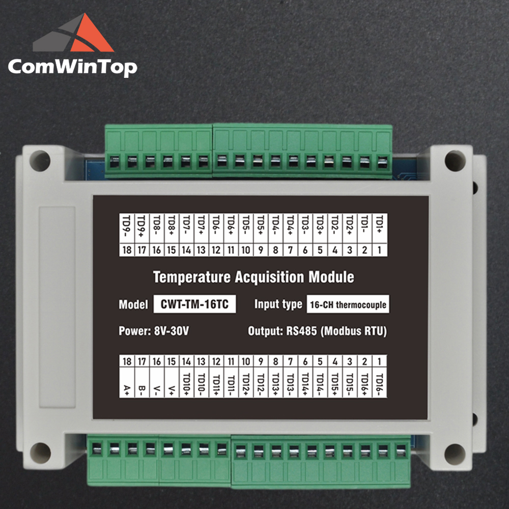 16チャンネルK型熱電対RS485 Modbus出力温度取得 - Thermocouple Module K Type のレビューと価格