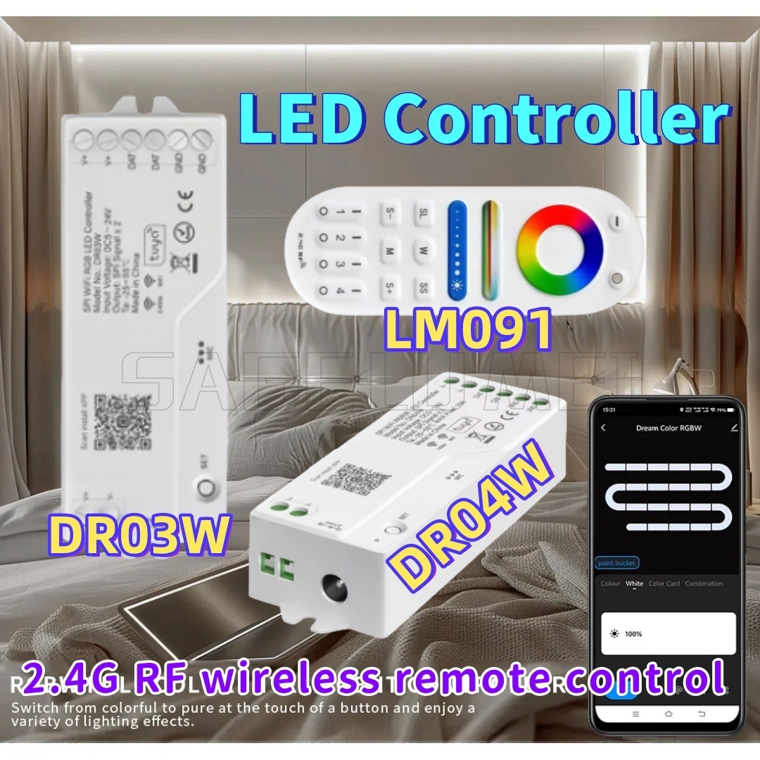 LED コントローラ LM091/DR03W/DR04W 光 - Ws2812B のレビューと価格