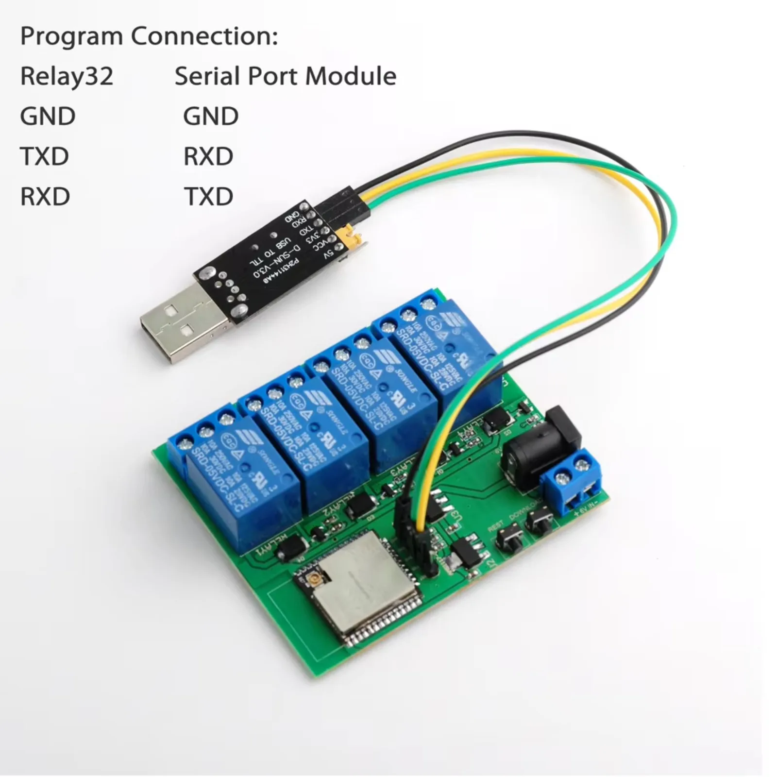 ESP32 4チャンネルワイヤレスリレーモジュールスマートホ - Relay Module 4 Channel のレビューと価格