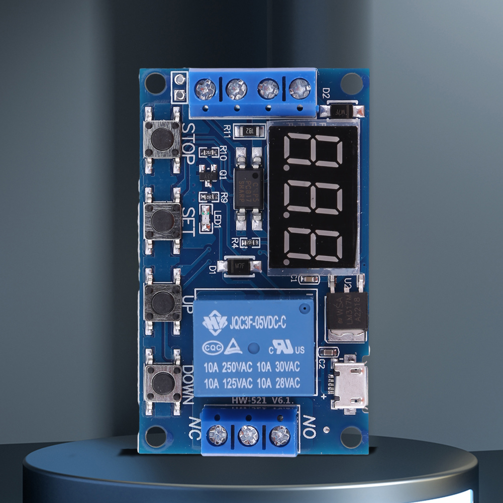 1チャンネルのサイクル遅延タイマー、LED表示付き、サイクル - Relay Module 1 Channel のレビューと価格