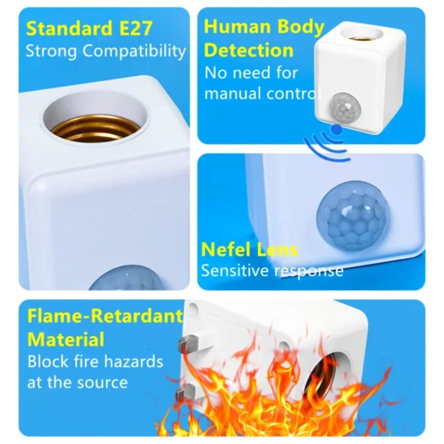 E27 PIR モーションセンサー LED スイッチランプベ - Pir Motion Sensor のレビューと価格