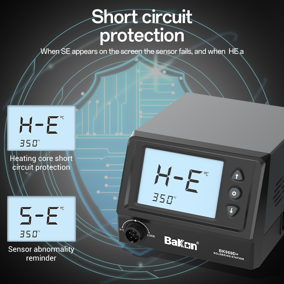 T12 はんだ付けステーション BK969D+ Bakon  - Soldering Iron Temperature Probe のレビューと価格