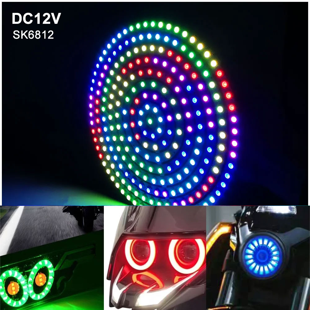 RGBインテリジェントLEDライトリング,5v, 12v,  - Ws2812B Strip 5V のレビューと価格