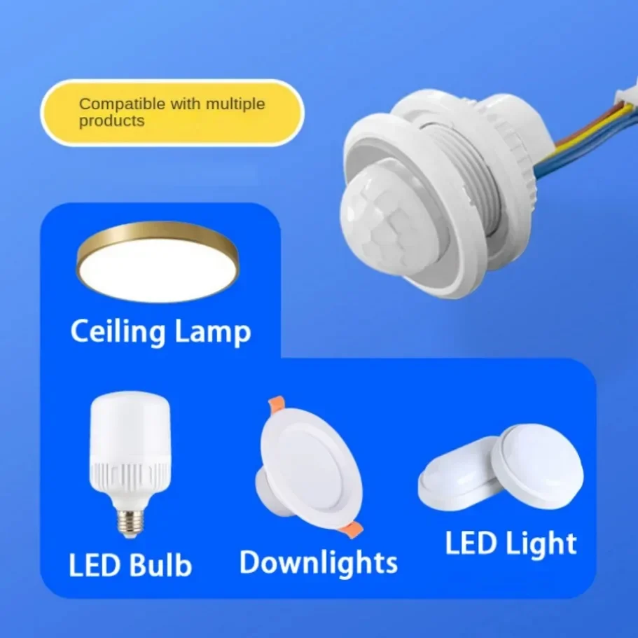 AC85-265V対応、埋め込み式PIRモーションセンサー、 - Pir Motion Sensor のレビューと価格