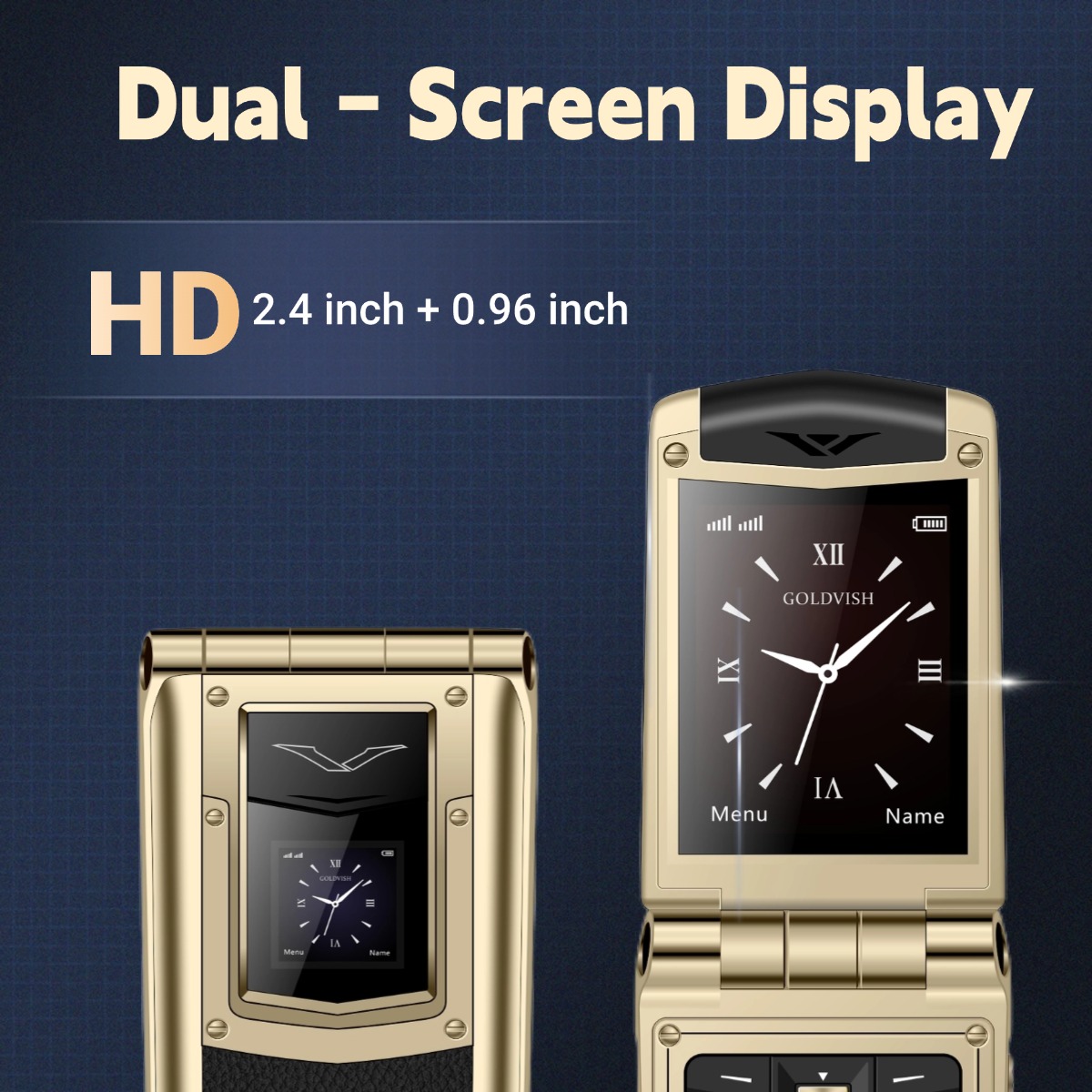 高級メタルフリップフォン メンズ デュアルSIM ビジネスフ - Tft Display 2.4 のレビューと価格